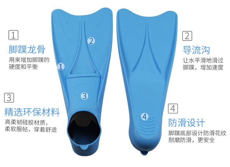 特價精選 游泳軟鞋舒適腳蹼——暢享潛水新體驗